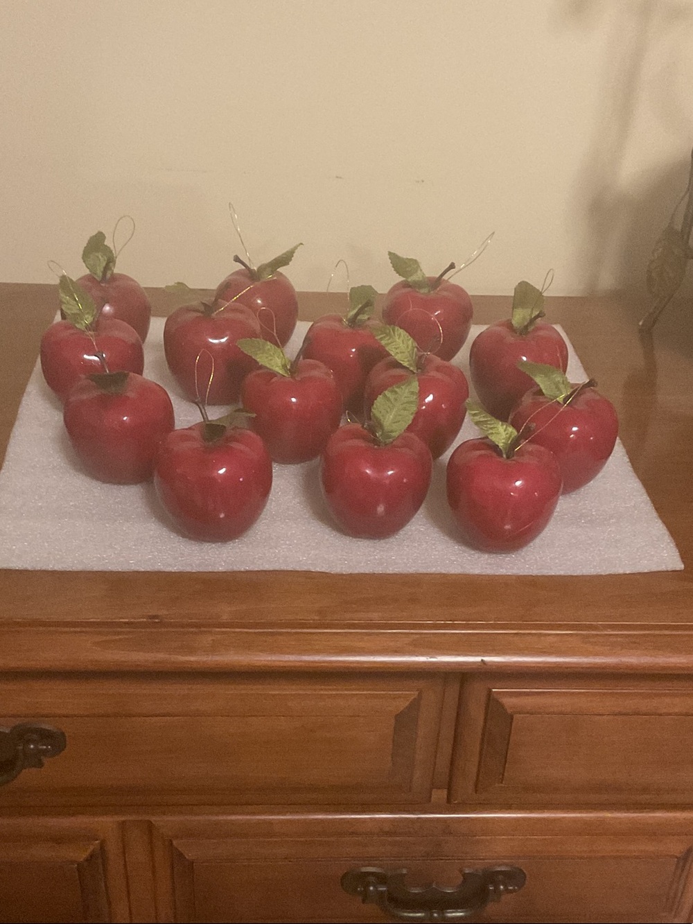 Vintage apple ornaments